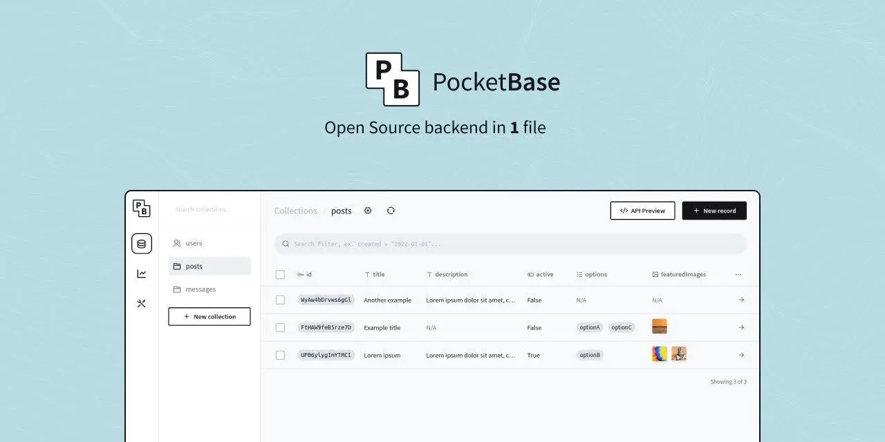 [pocketbase/pocketbase](https://github.com/pocketbase/pocketbase)
Open Source realtime backend in 1 file
**Language:**Go
**Total stars:** 45596
**Stars trend:**
`22 Apr 2025
 1am ▏ +1
 2am ▎ +2
 3am ██▍ +19
 4am ▋ +5
 5am ▍ +3
 6am ▍ +3
 7am ▋ +5
 8am ▊ +6
 9am ▌ +4
10am █▍ +11
11am █ +8
12pm ██▎ +18`
#go
#authentication, #backend, #golang, #realtime