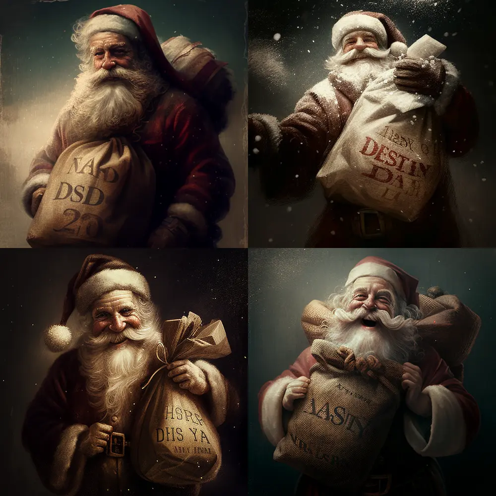 Santa Claus 
Made with Midjorney AI


https://nftz.me/nft/363490faf3719319a545cd78fca59a1171706faeaabd312821f74d3dadc1f536

