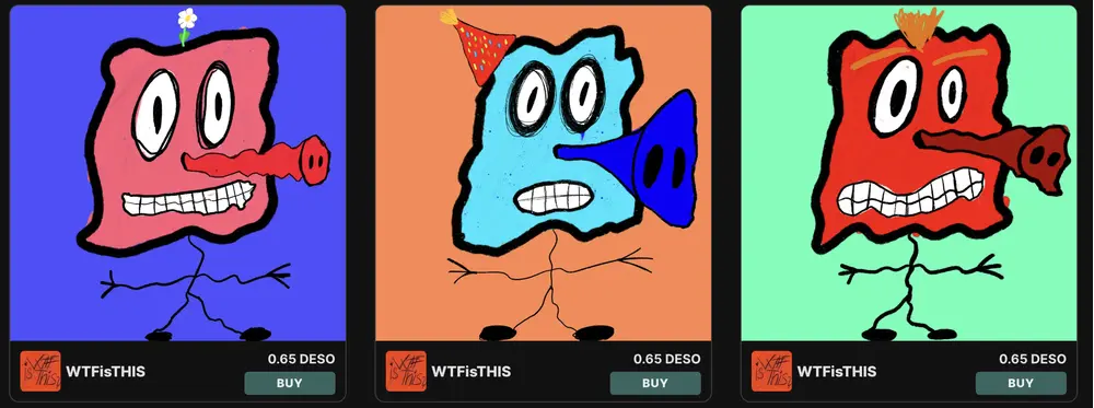 Last 3 @WTFisTHIS NFTs for sale, then I will release new ones 👀

nftz.me/u/WTFisTHIS/forsale