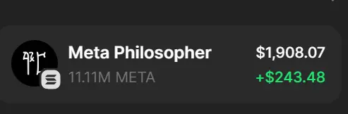 My $META bag is pumping - UP 500% already

https://dexscreener.com/solana/7co9rgper24eejxbnklpyyl8nrwfmsovnaemozzfnrrv

@metaphilosopher @SharkGang 4 Life! 