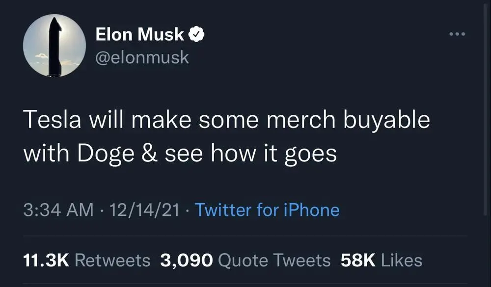 Elon messing with the crypto markets again… 

