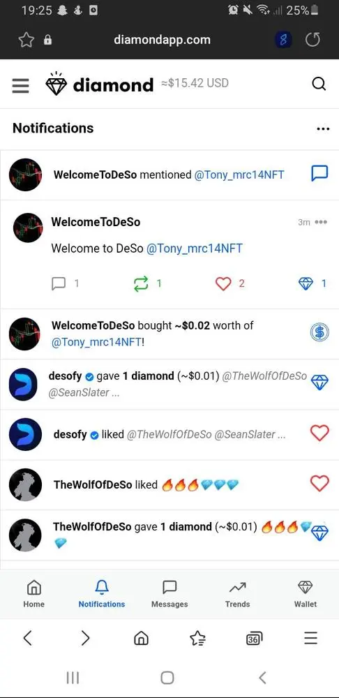 Waowww !!!! 🔥🔥🔥🔥💎💎💎💎  thanks so much @WelcomeToDeSo 

I appreciate it 😊😉

Thanks too @TheWolfOfDeSo and @desofy 💎💎💎💎💎