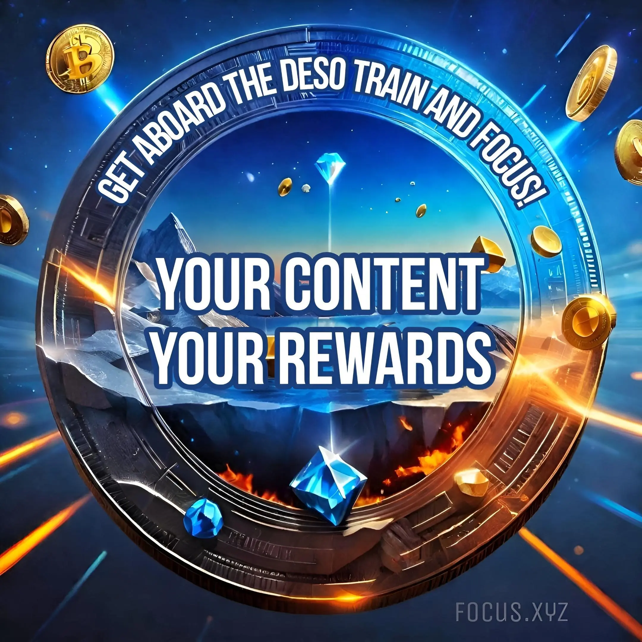 Get aboard the #DeSo train and #Focus! 



Your content, 

Your rewards! 

