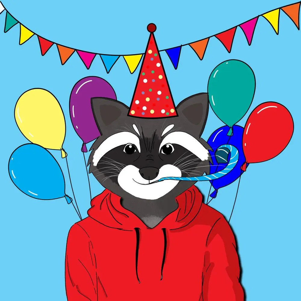 Welcome to the family of @CryptoRascals . Every raccoon is a unique and hand drawn ✍️ using Adobe Photoshop by @NiksMcCoy