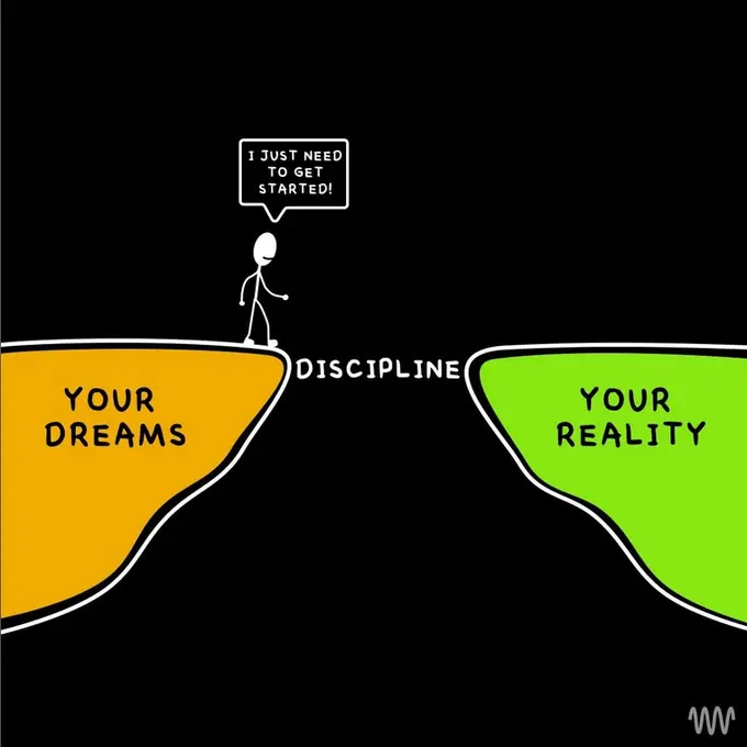 If you're serious about reaching your dreams, you must be disciplined. 😉