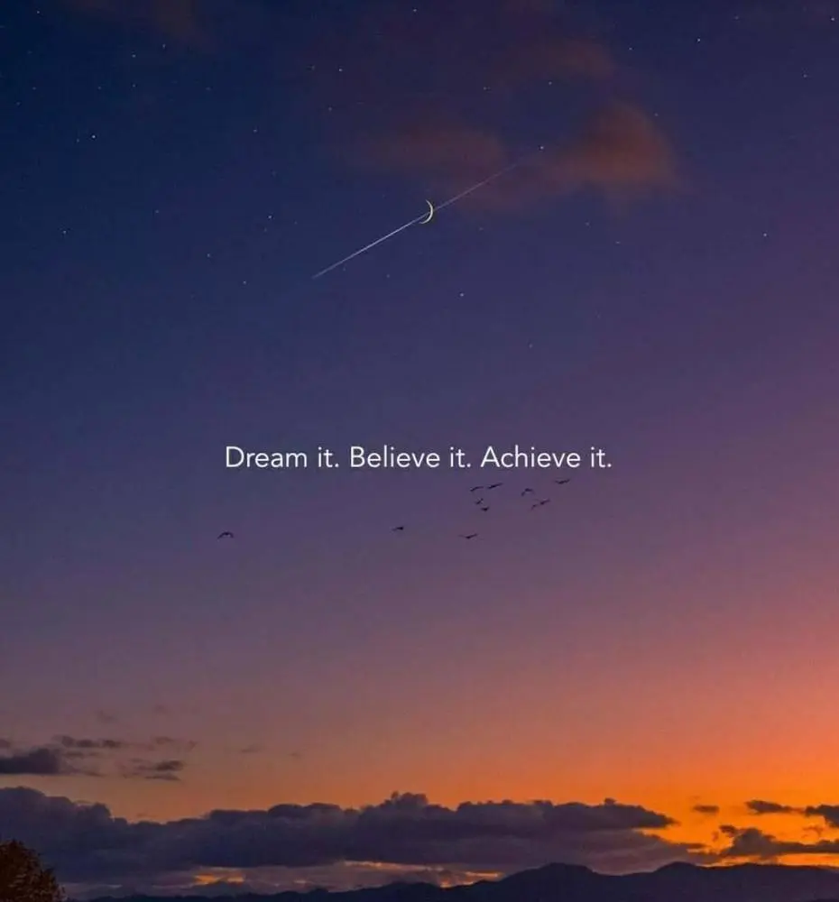 Dream it. Believe it. Achieve it ❤️

Posted via @cloutfeed