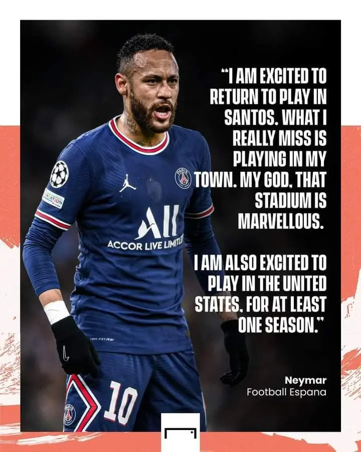 Neymar wants to return to Santos before he retires 🖤