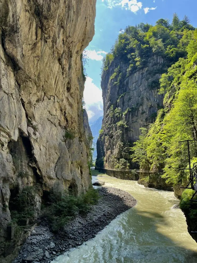 Eastern exit of the Aareschlucht (Aare gorge) in Bernese Oberland, near the town Meiringen.

https://en.wikipedia.org/wiki/Meiringen

#switzerland #photography #naturephotography #mountains #river 
@PhotographersCorner 