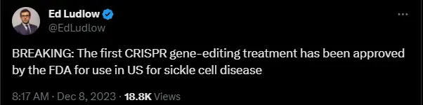 And so it begins.

AI research & accelerated learning, paired with tools like CRISPR = Buckle up.

It's worth going down this rabbit hole. 