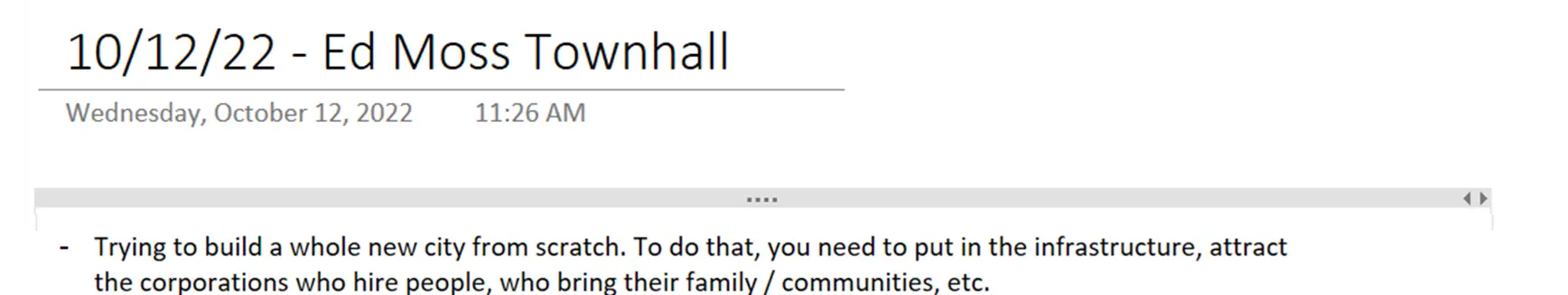 @mossified - came across this throwback in my notebook

The city is built. Must be an amazing feeling 
