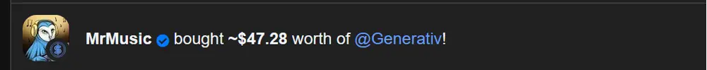 @MrMusic thanks a lot for your investment!

I saw you enjoy the @OctoPosse Season 2 game!

I hope you also enjoyed the @Generativ minting experience - let me know please if you see areas that could be improved!
