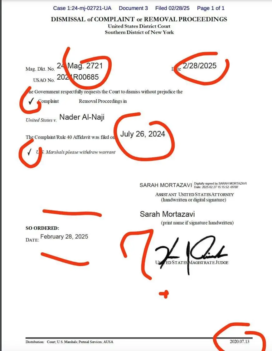 Please wait with the celebration... 



There are a few things that make the document, implying that the Bitclout case got dismissed, look like a mash-up fake document. 



First: the dates, the seem to jump around and are using different fonts. 



Second: the usage of check marks, seems a kind of unusual for official government documents. 



Third: a date on the bottom right of the document shows 2020... 



Fourth: there should be a readable typed out name accompanyi...