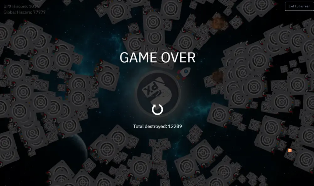 Can you beat me?

https://www.cryptunit.com/game/asicdefense/UPX#