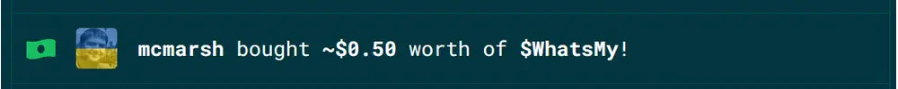 Thank you @mcmarsh for your continued support - both being my coinholder, but I think much more important - by sharing your ideas with me and thus helping to improve the @WhatsMy family!