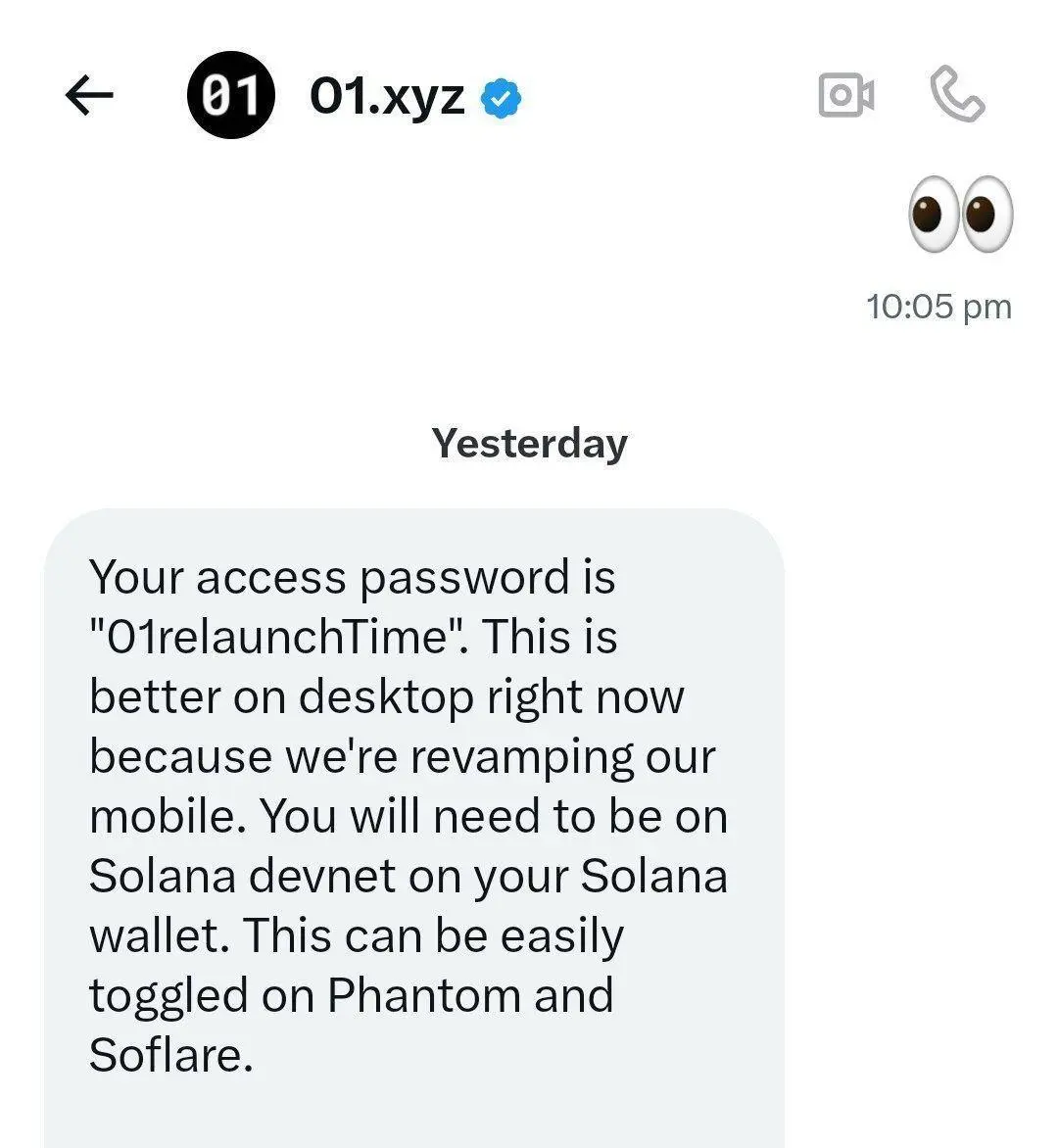 🤝 Use 01 xyz on N1 chain (for all - freeee)

Step 🫴

1. Open Phantom > Setting > Developer > Switch To solana devnet > Copy Address > Take Faucet.

• Faucet Link :
 https://faucet.solana.com/

2. Open Testnet Link > Connect Phantom > Enter Pass: `01relaunchTime` > Select N Devnet > Claim 100$ Test Funds
(if any error do 10-20x time)
 Open Long/short Position > done

• Testnet Link : 
https://01.xyz/

💎Follow This Criteria: 
 Do Min 10-15txn's & 5days active.