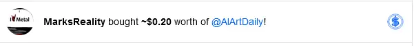 Thank you so much for purchasing our creator coin for the third (!) time, @MarksReality!

To celebrate, we are going to invest all the diamonds we receive in the following 7 days (starting with this post) back into our coin! 😀 