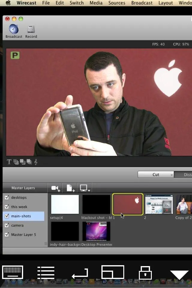 omg -- when you used wirecast so long back even your operating system was in another dimension/timezone. crazy. i really did that. also that ipod was from another time period too lol. wow. 