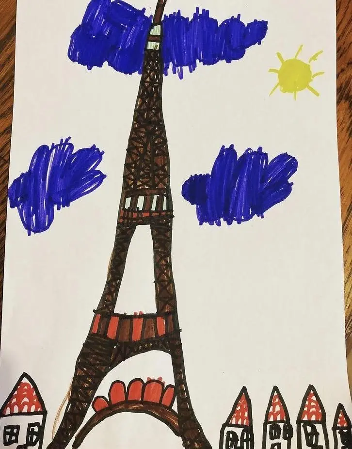 I had a sleep over at Grandma's. Mummy & Daddy saw the tour eiffel.