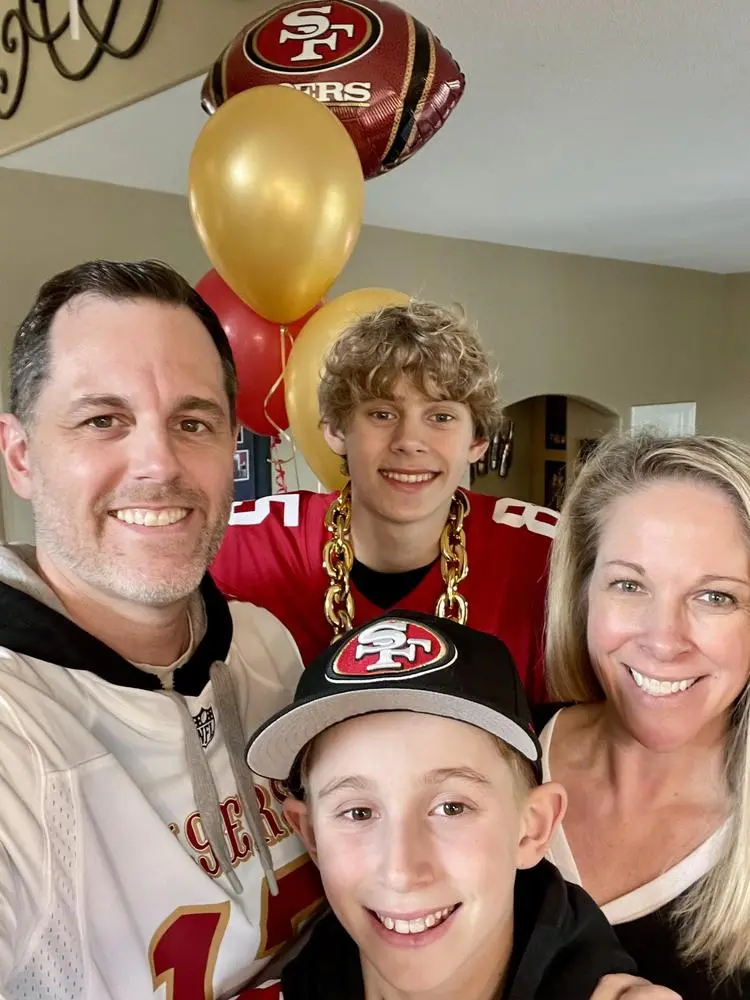 The Drevers are ready for the BIG GAME!! Let’s go 9ers!!!!