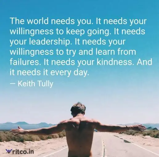 Daily Dose of Power - Quote 1 - The World Needs You - Keith Tully