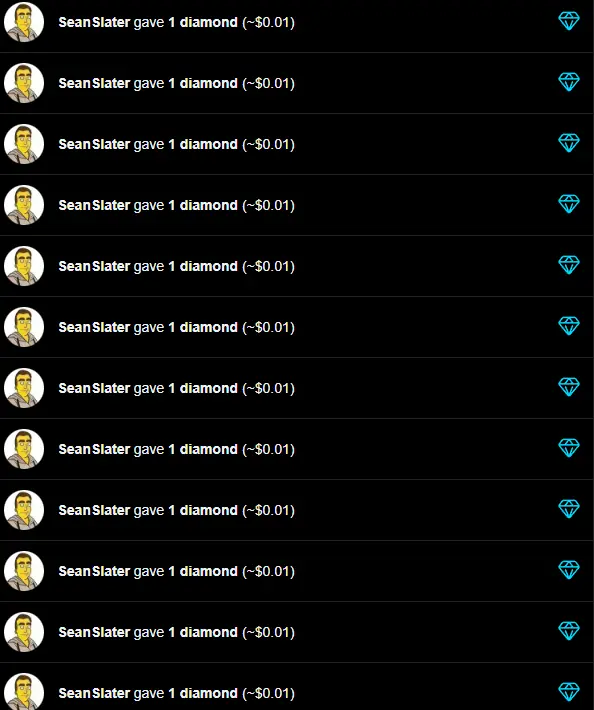 WOAW !!! 
Thanks you for a Diamonds Shower 💎💎💎
>>>> | @SeanSlater | <<<<