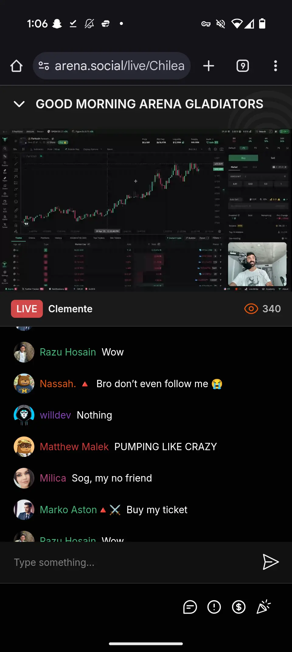 Arena keeps winning. 



Core, how long will it take for you to implement and support voice chat rooms (Twitter Spaces) and video streaming (twitch, cam sites, etc.)? 



You've had nearly a quarter of a billion dollar budget, you can't complain or point at Arena/Avalanches budget or Staff numbers.  



It's been at least a month or more for emoji picker on main post(didn't even copy the functionality over to commenting?!?!? How was that missed/okayed?) 

And some live tradin...