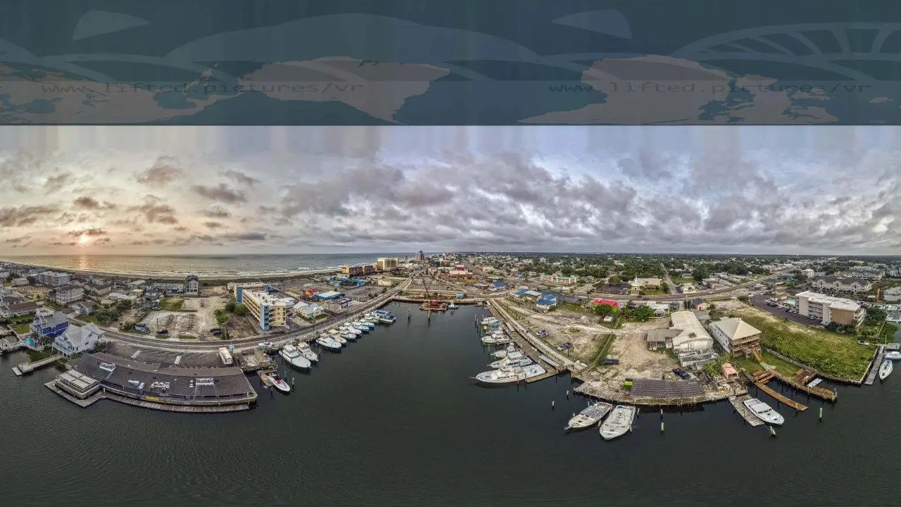 🌐 Sunrise at the Boat Basin in Carolina Beach, North Carolina, USA