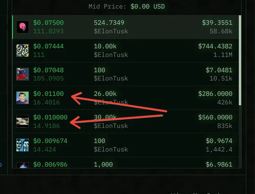 Edging people out in the bidding is really fun. It's not widely-understood yet, and the placement of the Launchpad makes it hard to find, but wow this is such an enjoyable little game to play. And so much better than having the beginning of your curve sniped by bots 😂



This is $ElonTusk btw
