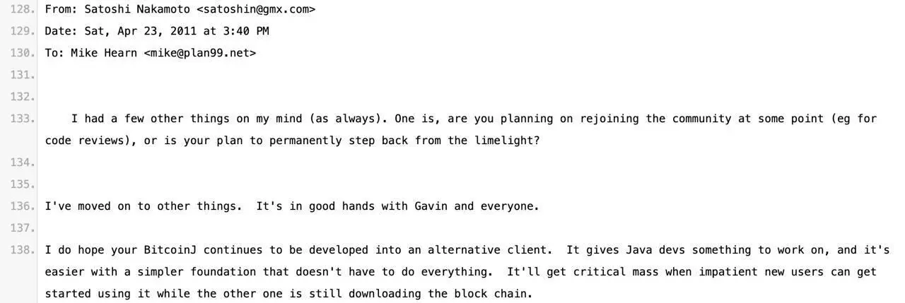 🇧🇾🇧🇾🇬🇷

14 years ago today, Satoshi Nakamoto emailed Mike Hearn saying, "I've moved on to other things. It's [Bitcoin] in good hands with Gavin and everyone."

💛  ✅