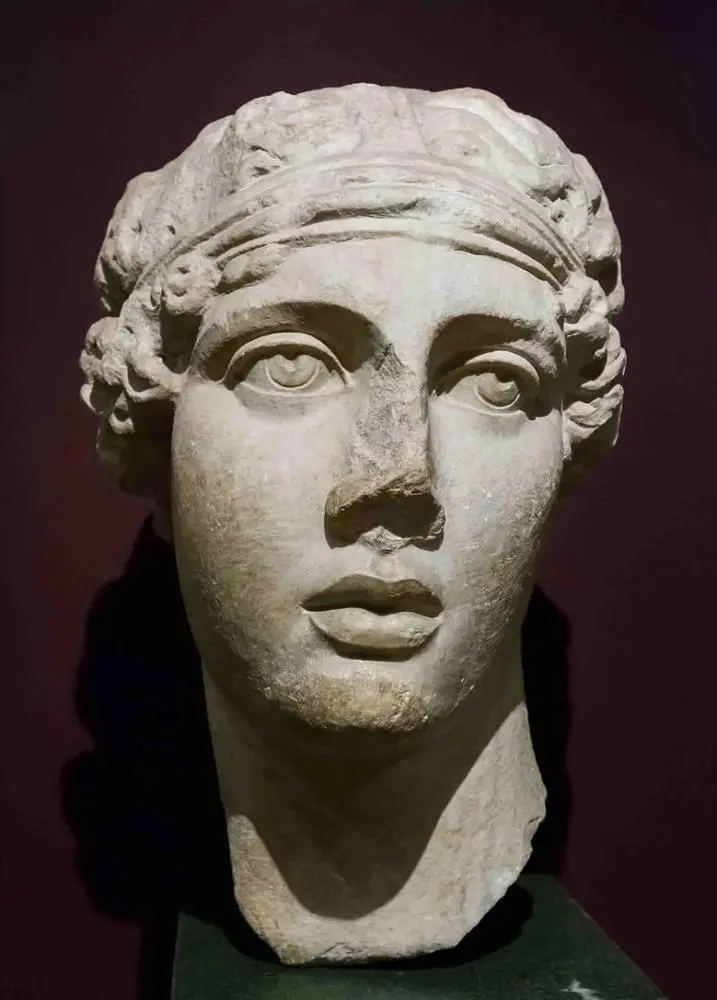 Art depicting the ancient Greek poet Sappho (c. 630 – c. 570 BC).  Sappho was known for her lyric poetry, written to be sung while accompanied by music. In ancient times, Sappho was widely regarded as one of the greatest lyric poets and was given names such as the "Tenth Muse" and "The Poetess".