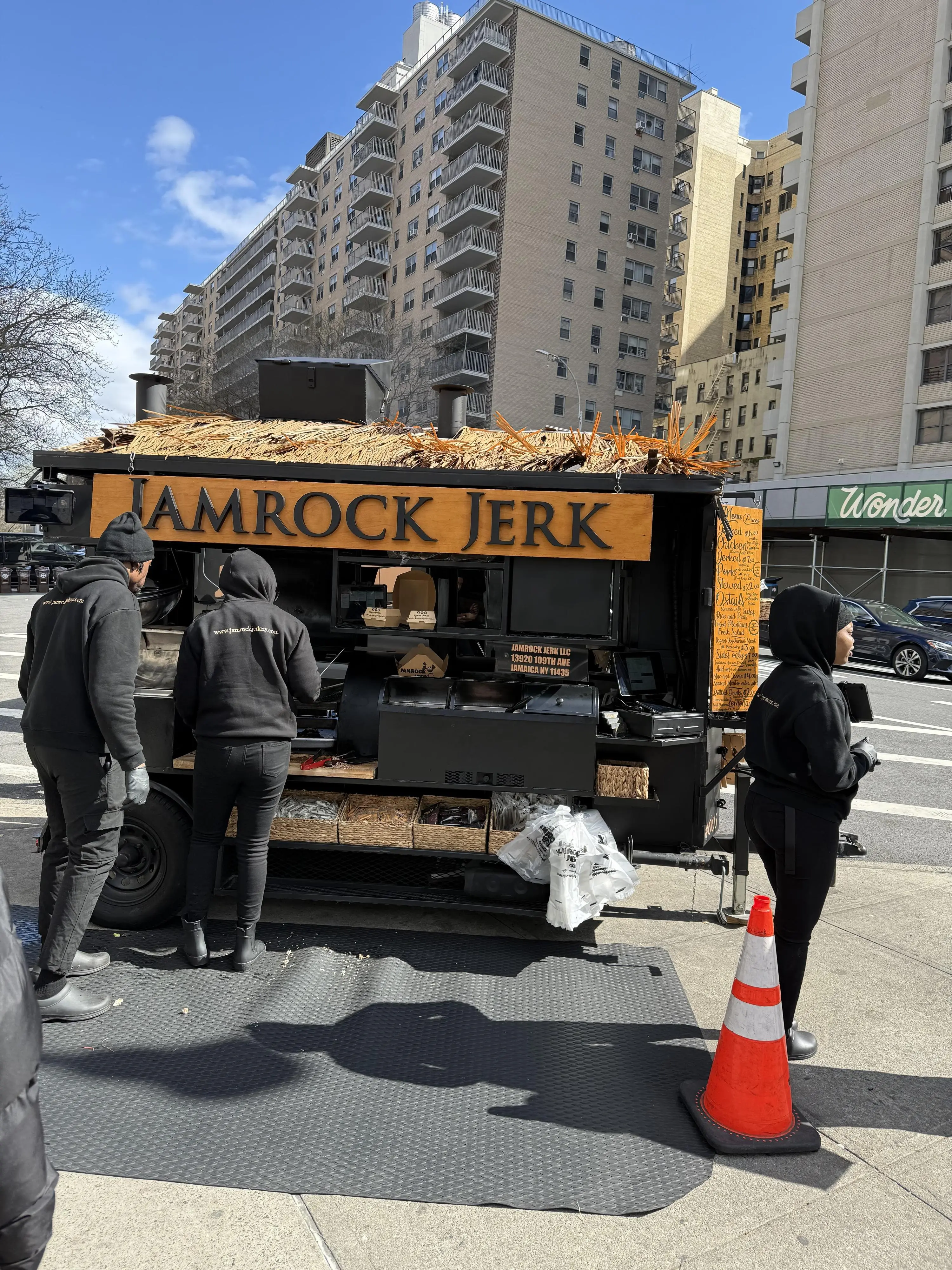 Warmer weather spawns more food carts. Glad to see the Jamrock Jerk team open a new location. Whenever I see one, it’s difficult to avoid picking up a box of their delicious dry-rubbed, spicy, jerked pork shoulder. 
