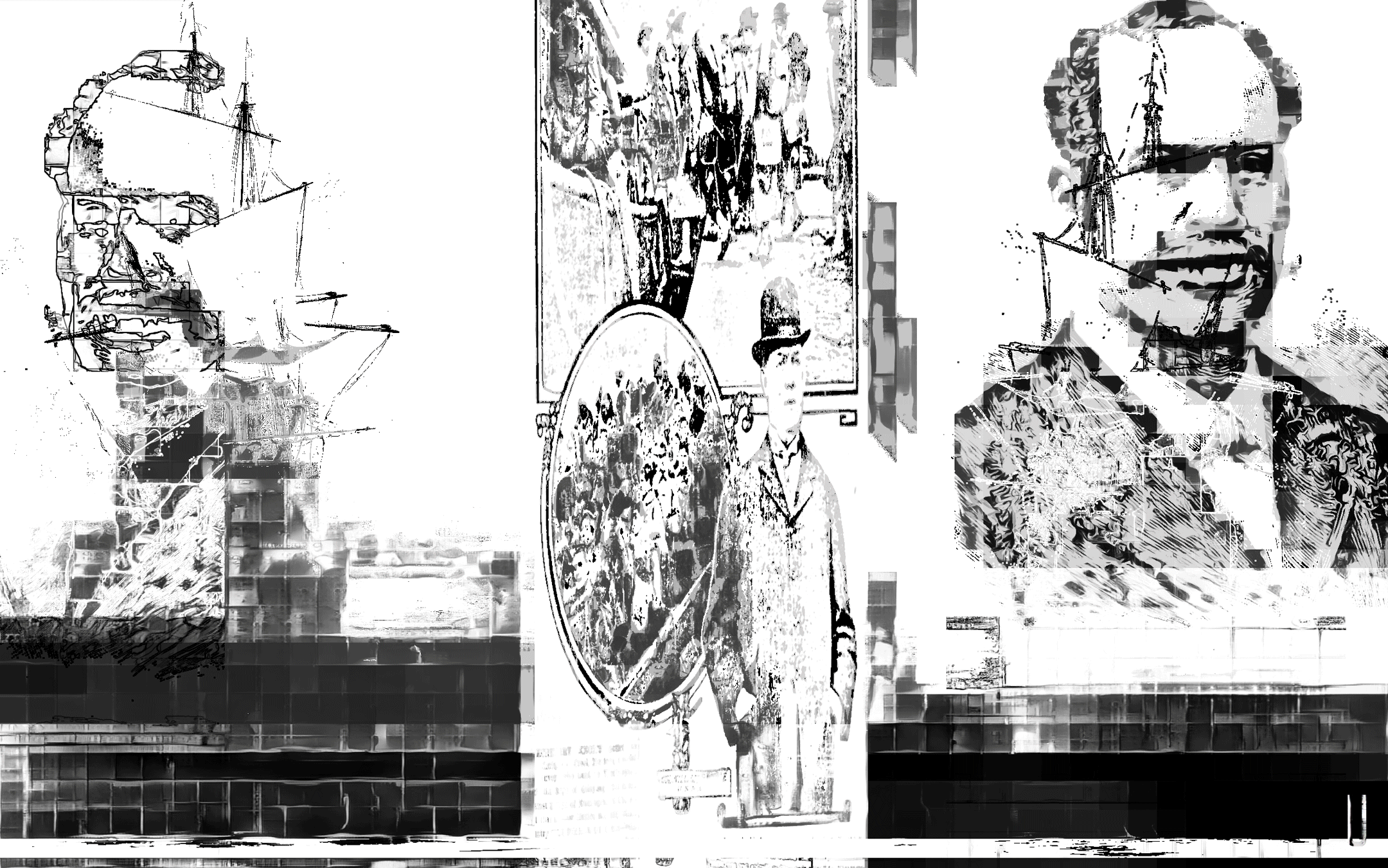 An experiment with AI neural filters and time traveling. Today's postcard with the style of Nov 17th and then Nov 16th transferred onto it. 