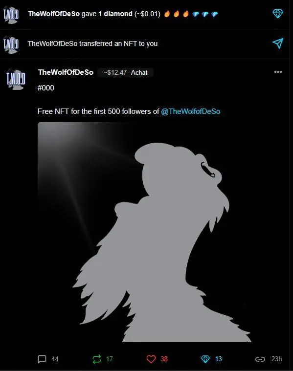 Thanks dude !!!! @TheWolfOfDeSo 😁 🔥🔥🔥🔥🔥🔥💎💎💎💎💎💎💎💎

