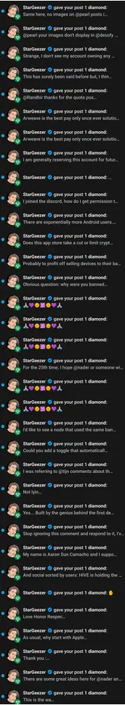 No one makes it rain like @StarGeezer !
I think he is using his immense knowledge of the stars to control weather patterns and create Diamond Clouds!

Love Honor Respect
🕉️☀️💜🙏🏼