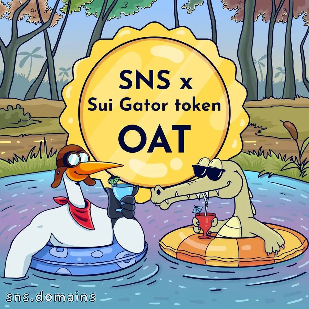 🔁 𝚏𝚛𝚘𝚖 @𝚂𝙽𝚂𝚜𝚝𝚘𝚛𝚔

🐊 Welcome SNS Gator and claim your exclusive OAT!

1 OAT = 1 $SNS Token Airdrop

Let's build the #sui culture. Limited supply available below:
https://galxe.com/SNS/campaign/GCbC5U4deJ 