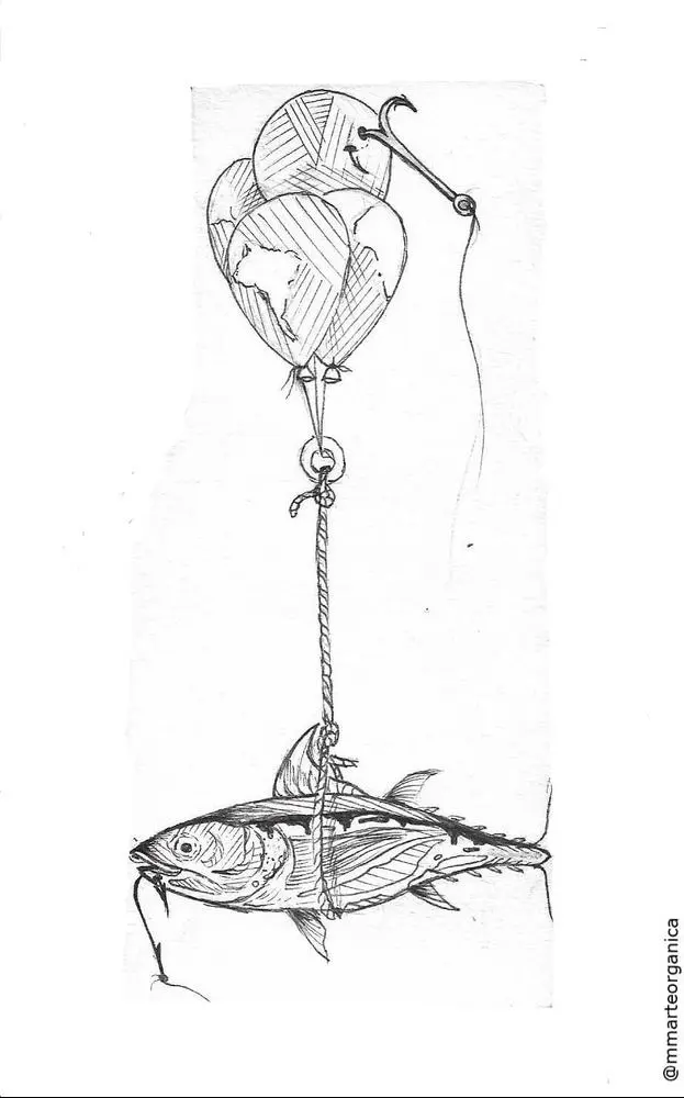 "Sea, air, land connection" Illustration - Pisces Collection.

Continuing with the metaphors....Poetics of the Sea.

Hand drawn. Illustration - the principle of ideas.

#illustration #sketch #penonpaper #authorialdrawing #handdrawn #streetart #graffiti #paintingoncanvas #tattoo #nft 