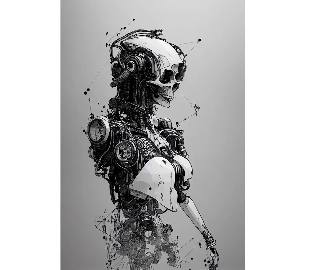 Cyborg Design Sketch
Credit: wzap.ai, #midjourney